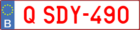 Trailer License Plate